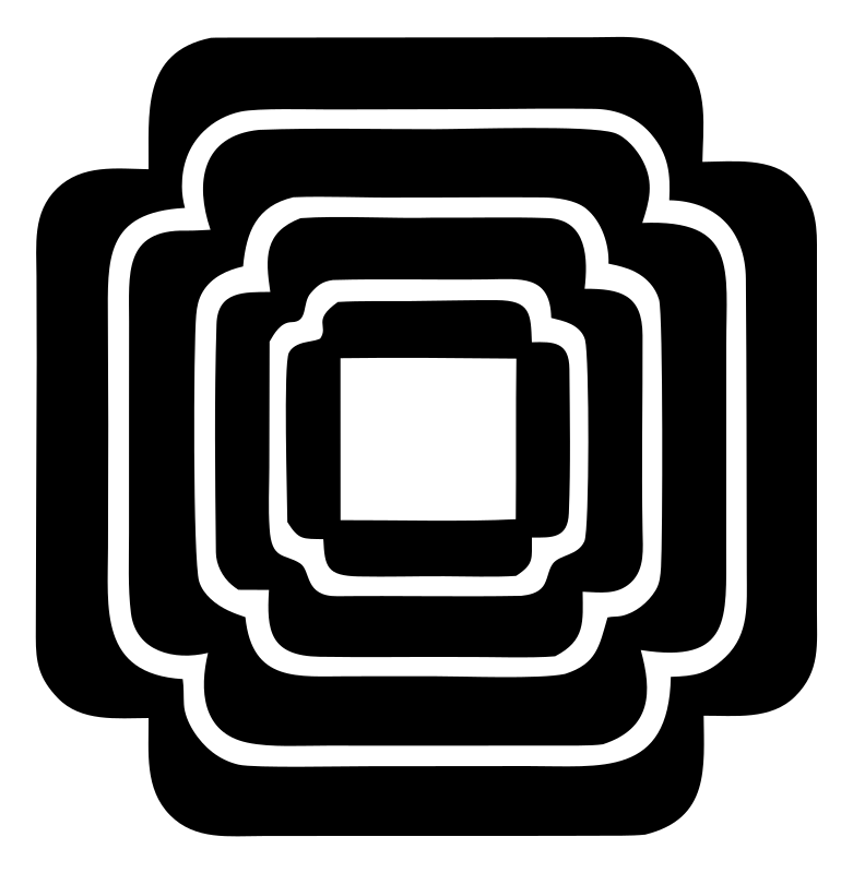 Nested Square Cross Mark