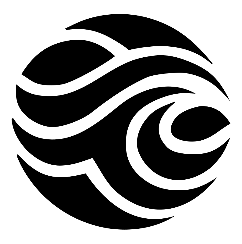 Ocean Wave Circle Emblem