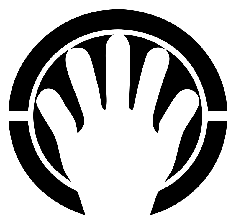 Open Hand Ring Badge