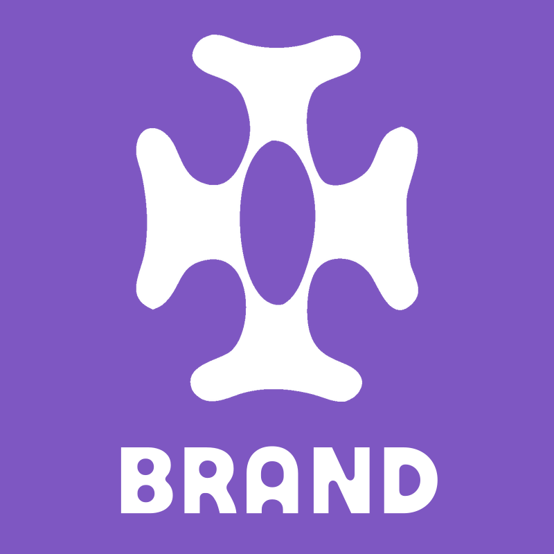 Organic Cross Negative Space Mark preview
