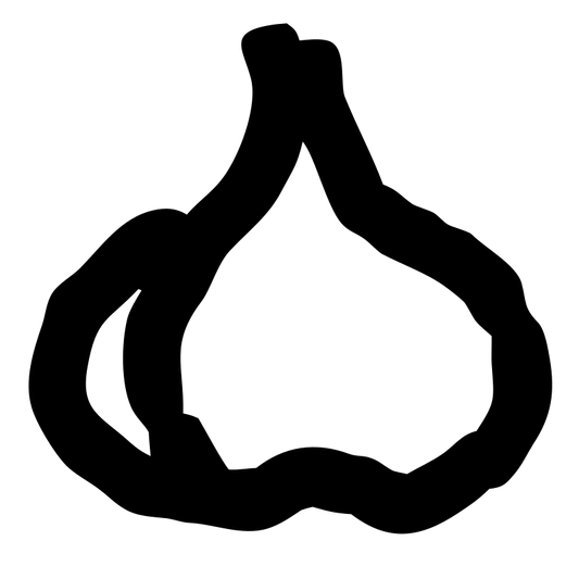 Outline Garlic Bulb Icon