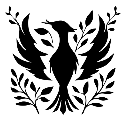 Phoenix Leafy Branch Badge