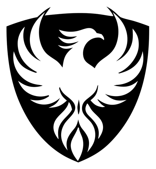 Phoenix Shield Heraldic Crest