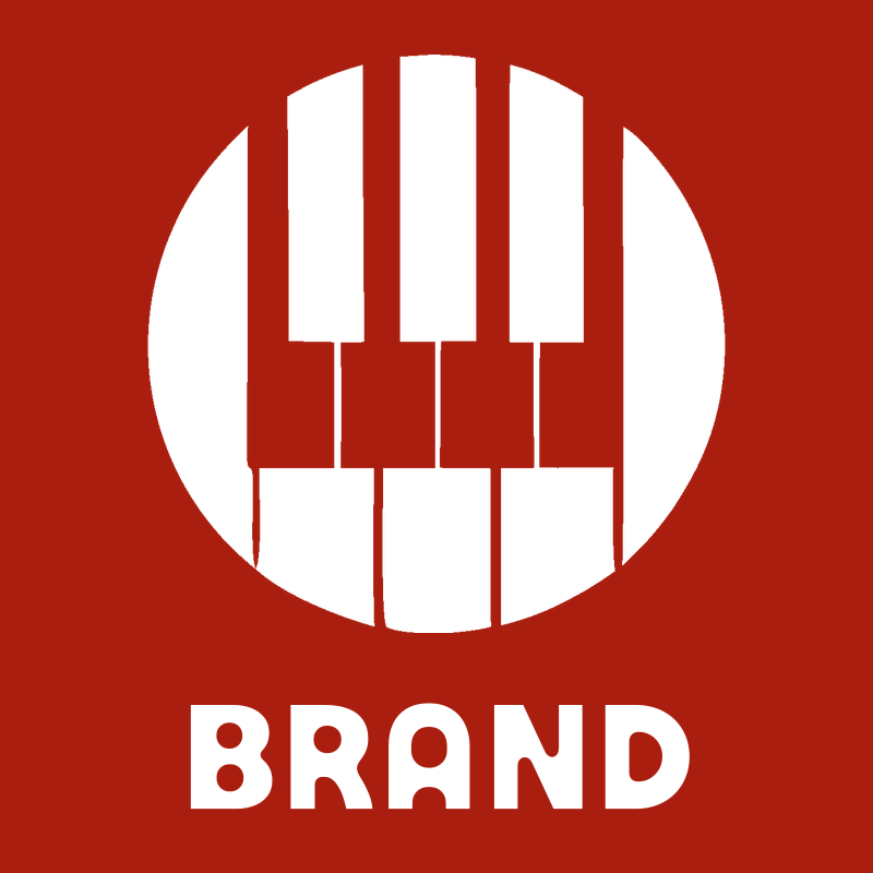 Piano Keys Circle Badge preview