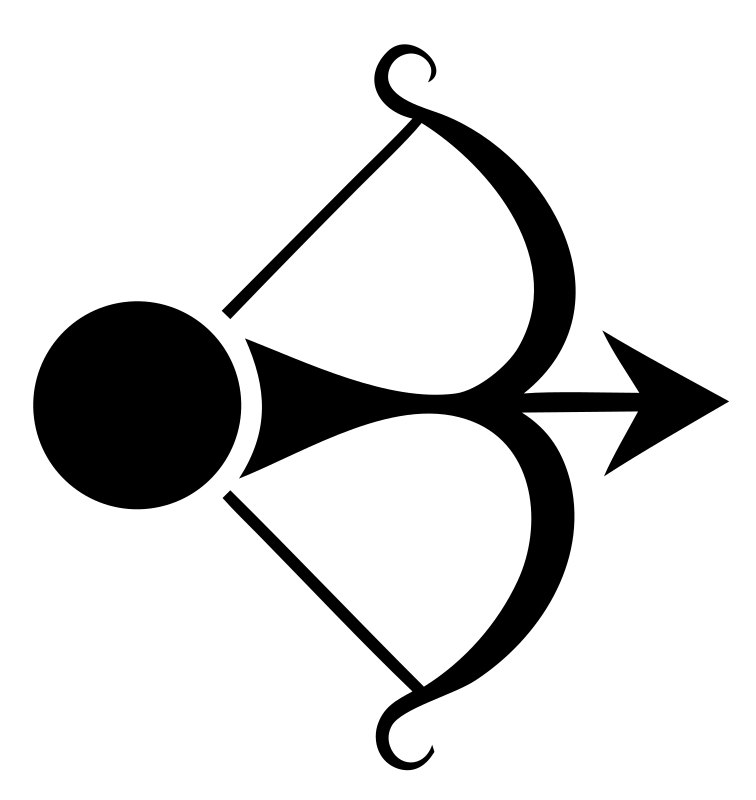 Pictogram Archer Bow Emblem
