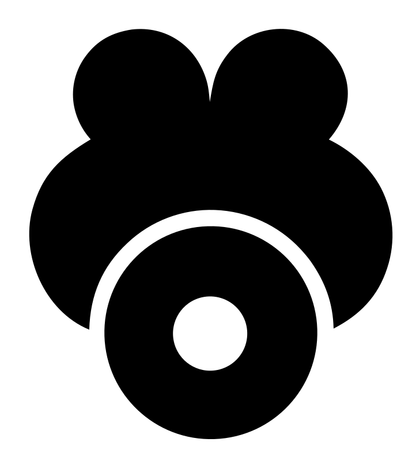 Pictogram Paw Print Badge