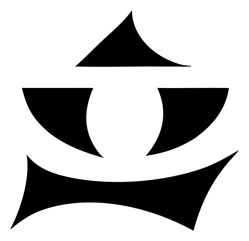 Pictogram Scales Crown Emblem