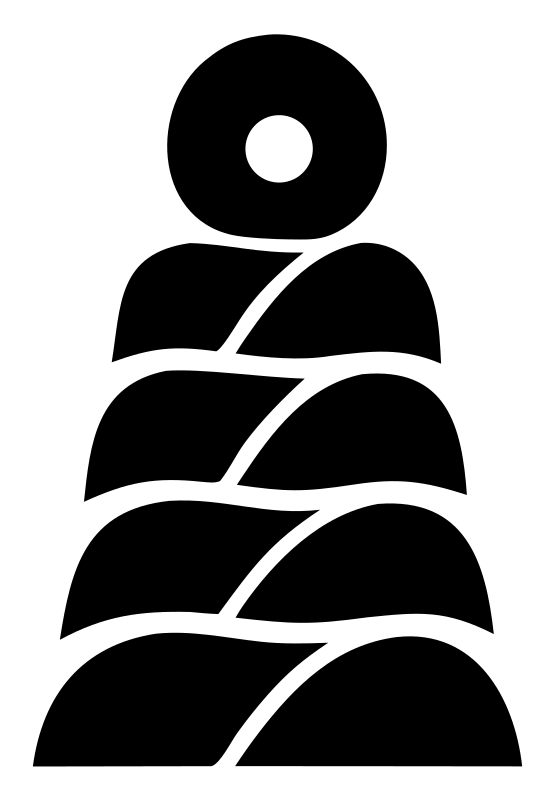 Pictogram Stacked Stones Tower Logo
