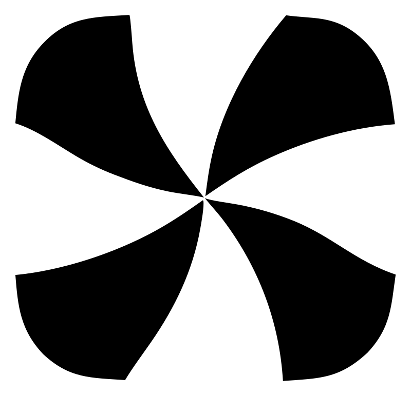 Pinwheel Cross Rotation Mark