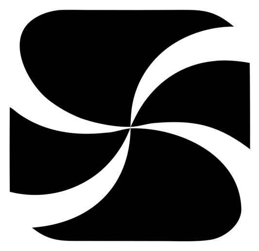 Pinwheel Rotation Negative Space Mark