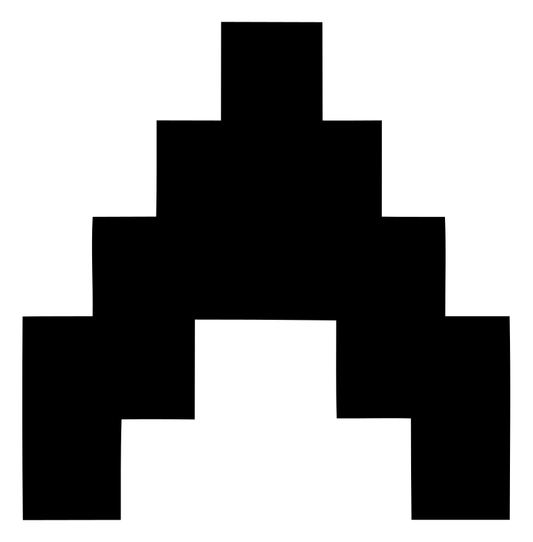 Pixel Arch Figure Badge