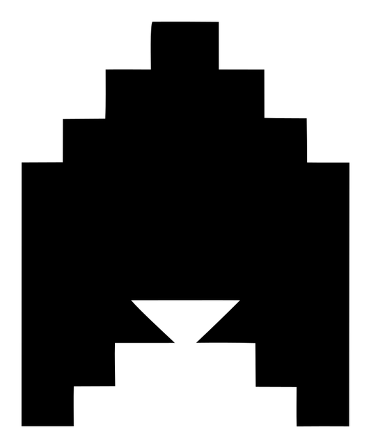 Pixel Crown Stepped Emblem