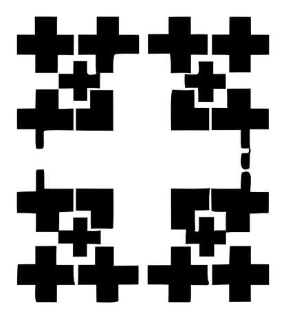 Pixel Grid Plus Crest