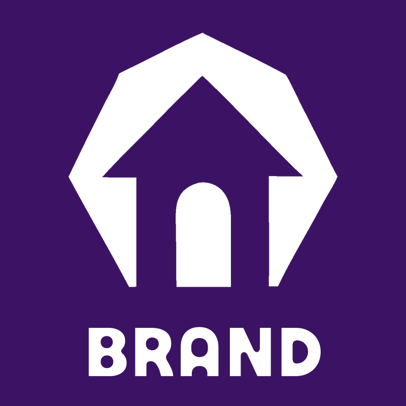 Polygon House Negative Space Icon preview