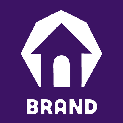 Polygon House Negative Space Icon preview