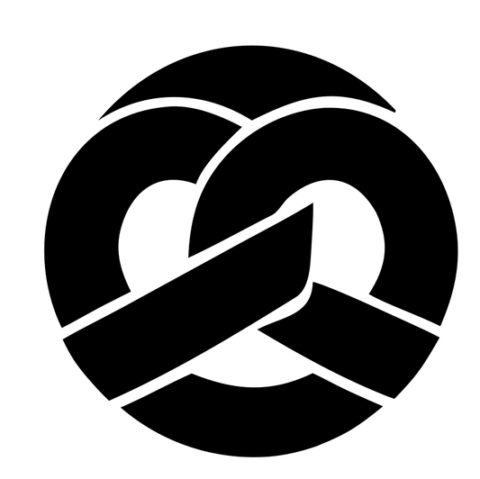 Pretzel Disc Negative Space Icon