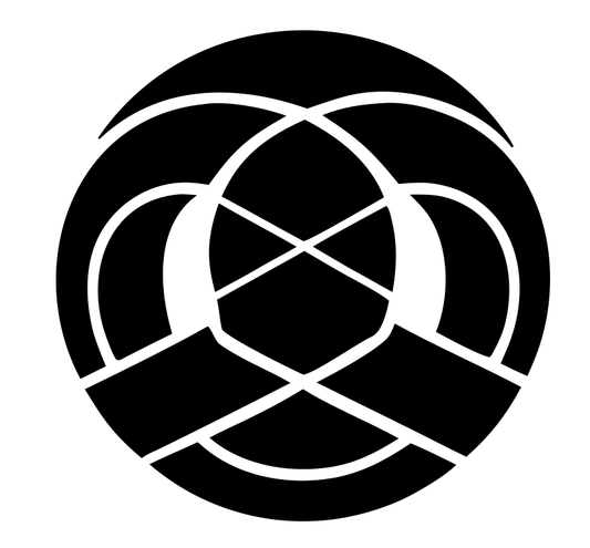 Pretzel Medallion Negative Space Crest