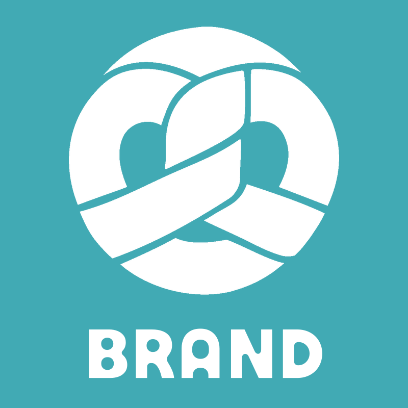 Pretzel Round Negative Space Icon preview