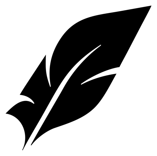 Quill Writing Feather Badge