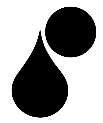 Raindrop Circle Drop Badge
