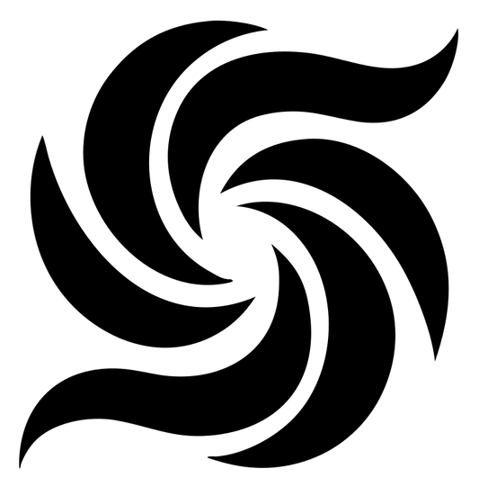 Rotary Vortex Swirl Emblem