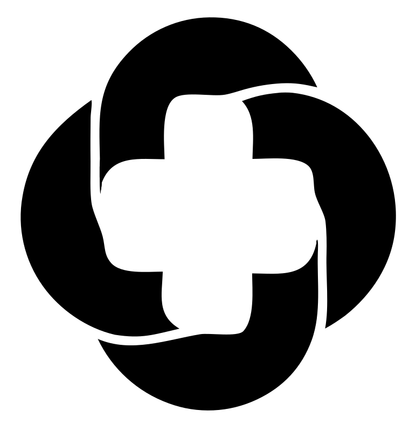 Rotating Orbit Cross Badge