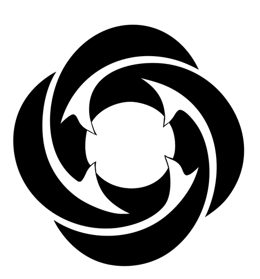 Rotating Shuriken Vortex Emblem