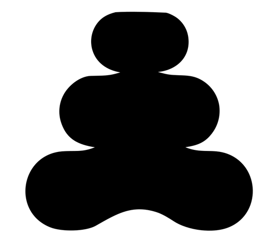 Rounded Anvil Stacked Mark
