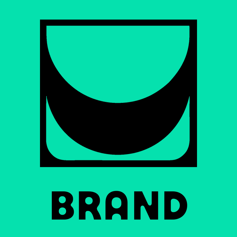 Rounded Crown Negative Space Logo preview