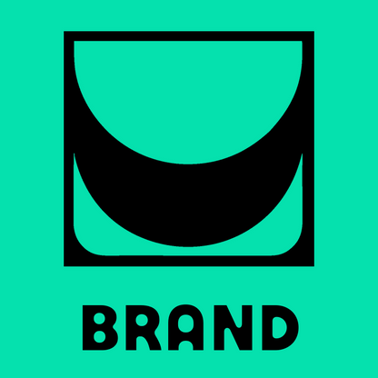 Rounded Crown Negative Space Logo preview