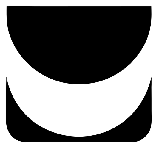 Rounded Crown Negative Space Logo