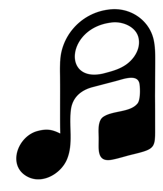 Rounded Music Note Emblem