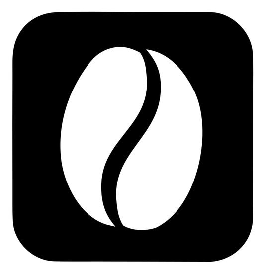 Rounded Square Coffee Bean Icon