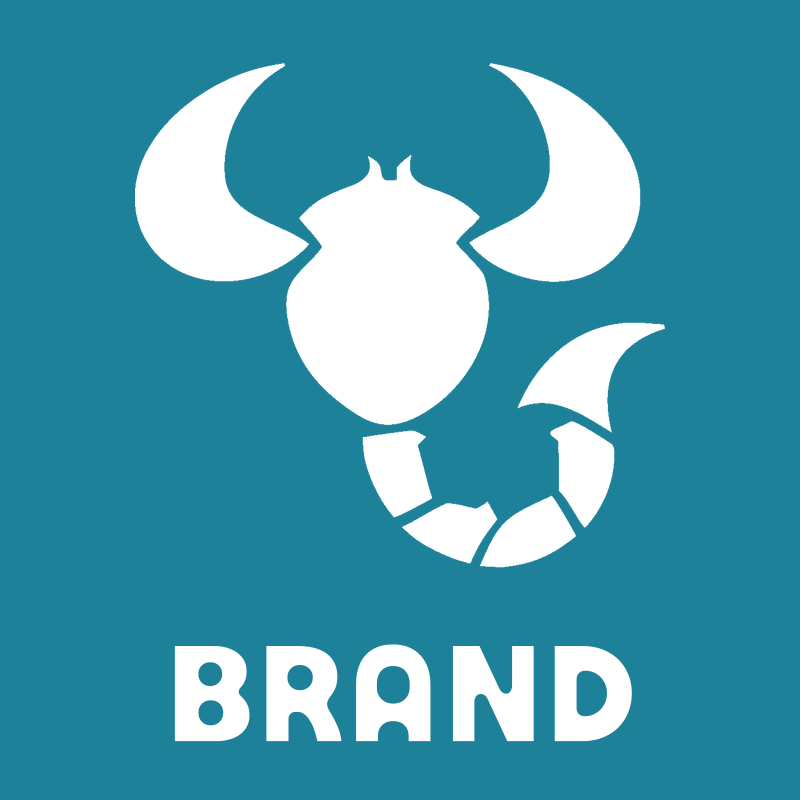 Scorpio Horns Tail Logo preview