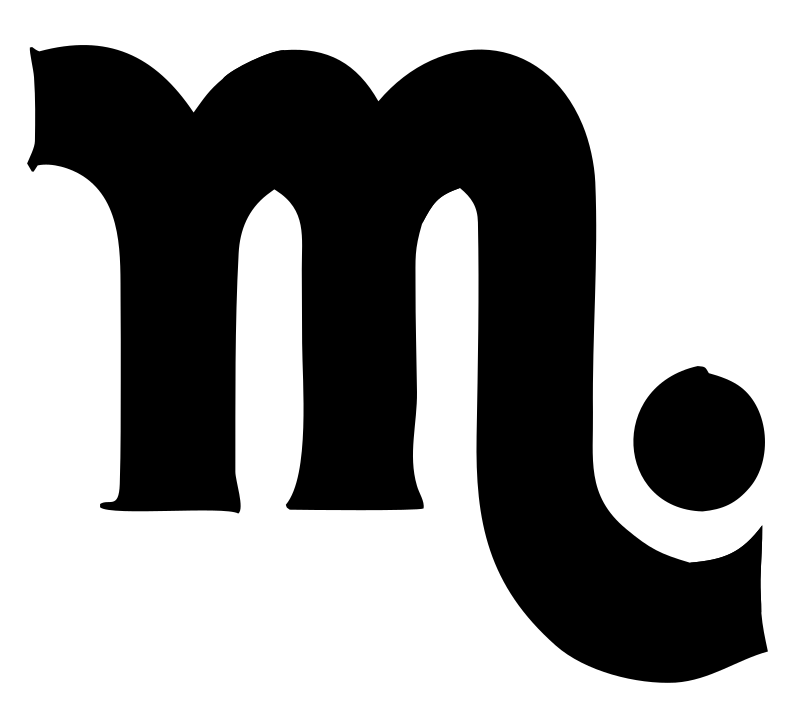 Scorpio Zodiac Glyph Mark