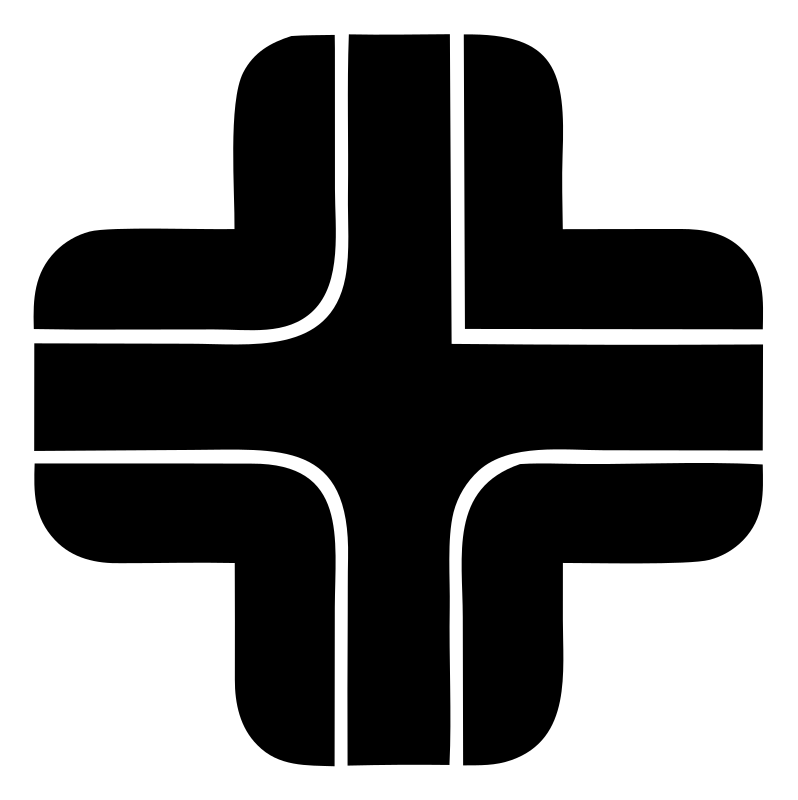 Segmented Bold Cross Logo