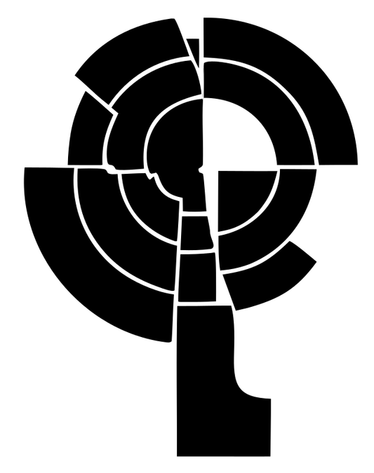Segmented Magnifying Glass Crest