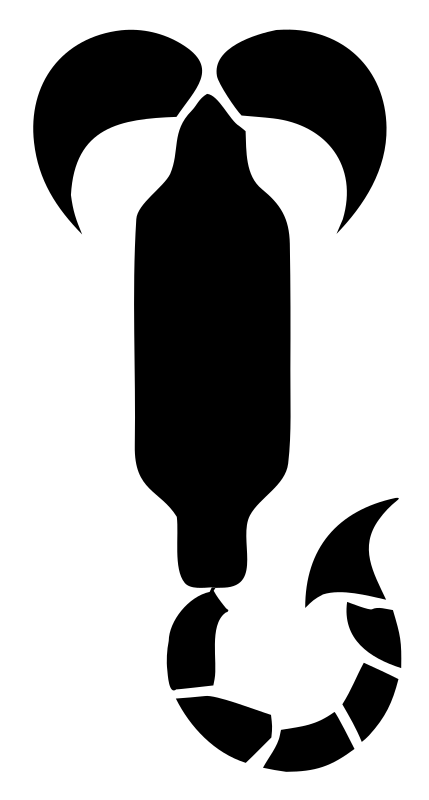 Segmented Scorpion Tail Icon