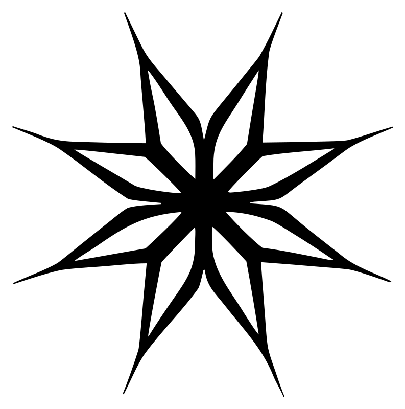 Sharp Eight-Point Star Crest