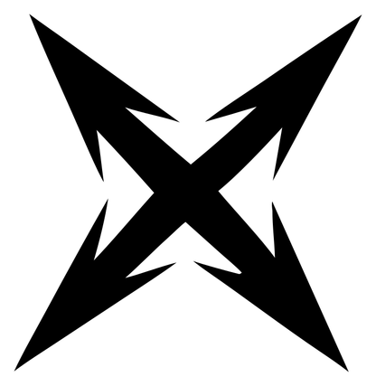 Sharp Four-Point Star Badge