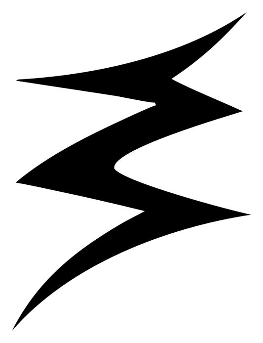 Sharp Lightning Bolt Mark