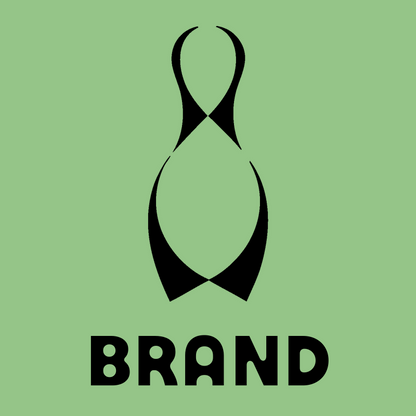 Silhouette Bowling Pin Badge preview
