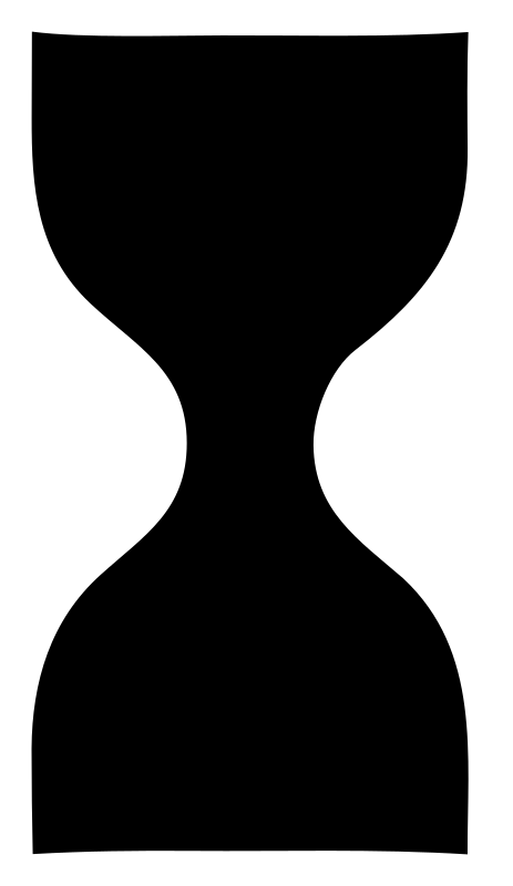 Silhouette Pretzel Hourglass Mark