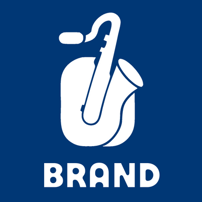 Silhouette Saxophone Negative Space Icon preview