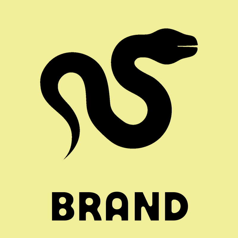 Sinuous Snake Silhouette Logo preview