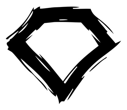 Sketchy Diamond Outline Mark