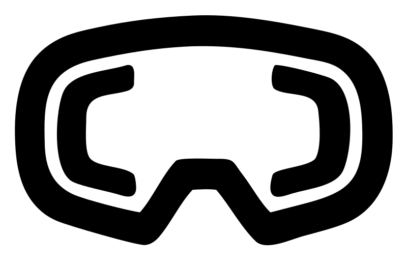 Ski Goggles Front Badge