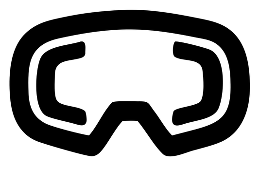 Ski Goggles Front Badge