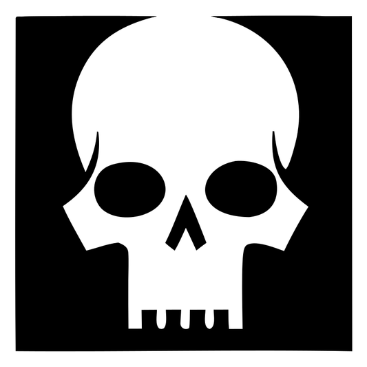 Skull Square Cutout Mark