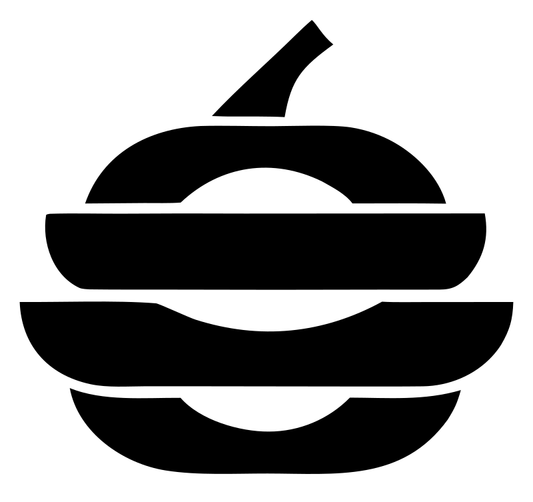 Sliced Pumpkin Stacked Badge